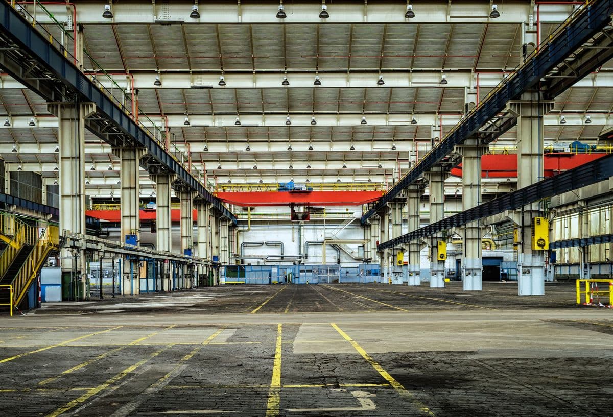 Industrial factory floor